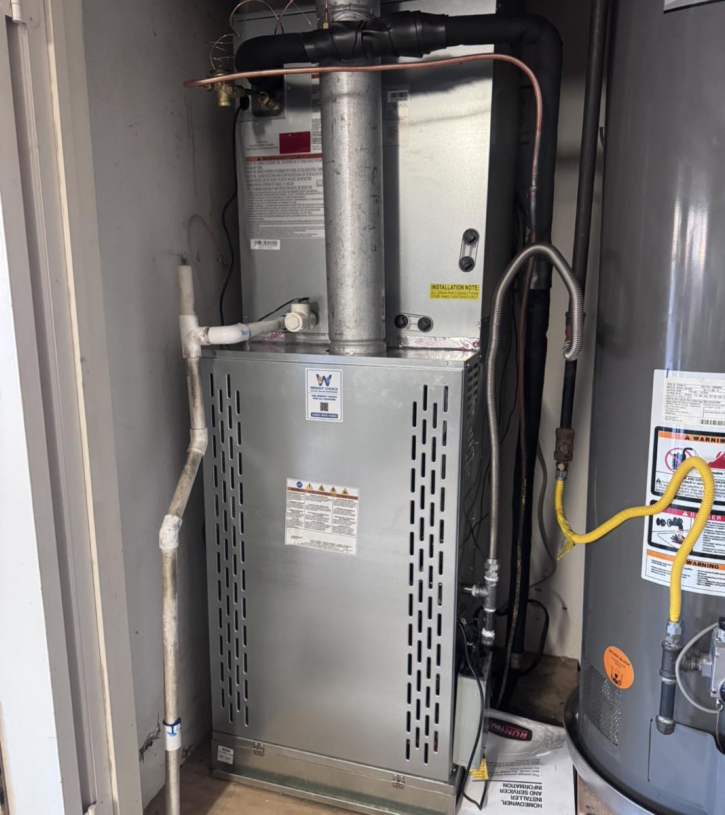 Wright Choice HVAC install on a Snyder, Scurry County energy-sector commercial property