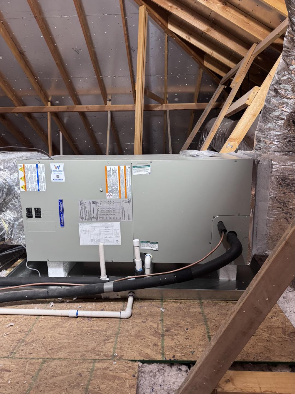 Wright Choice HVAC replacement job in Abilene financed through Microf easy approval
