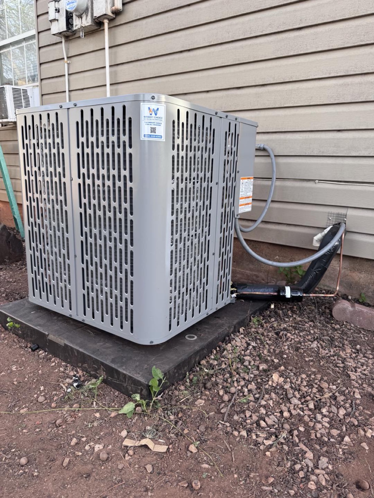 Wright Choice HVAC repair work at a Winters, TX home in agricultural Runnels County