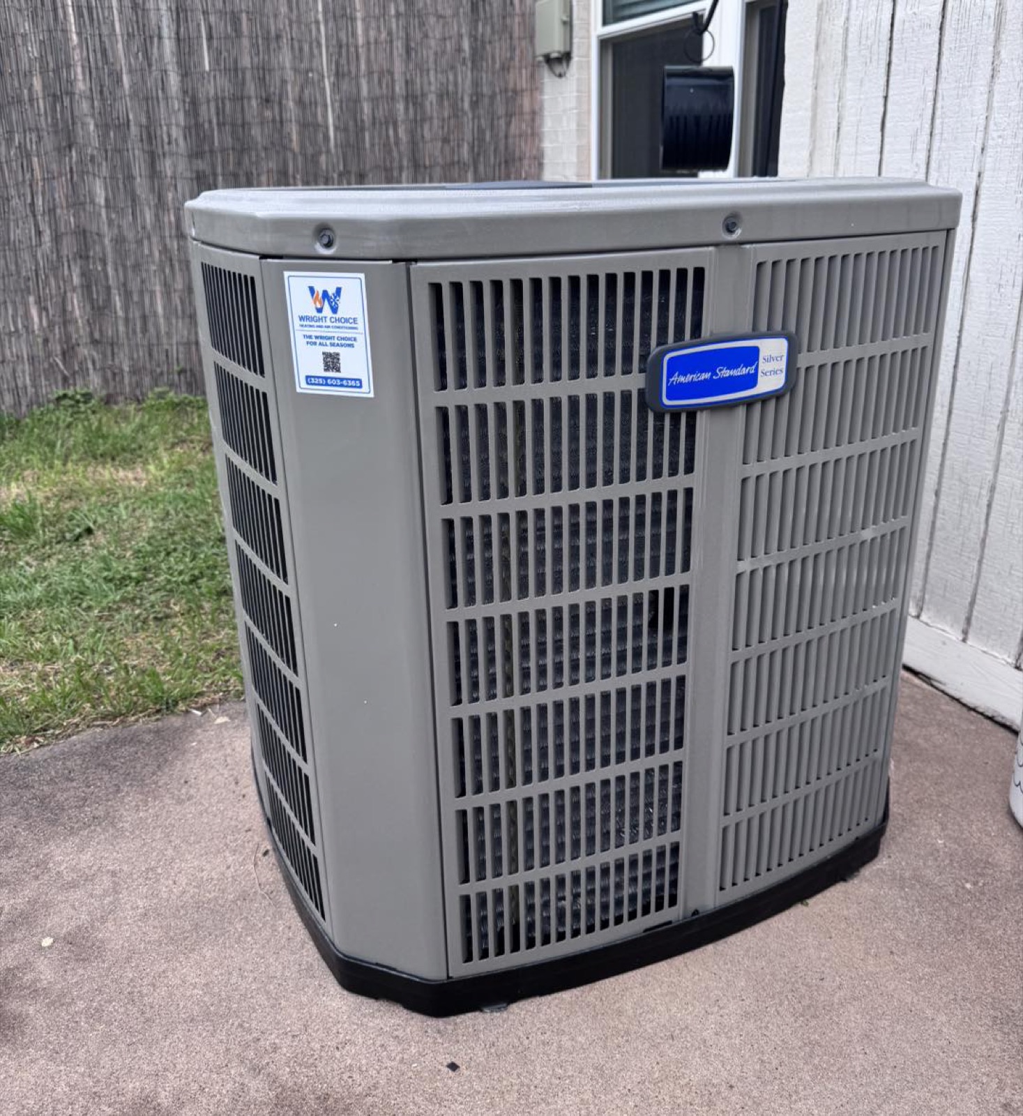 Wright Choice HVAC system service at a Hamlin farm home in Fisher County West Texas